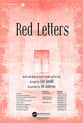 Red Letters SATB choral sheet music cover